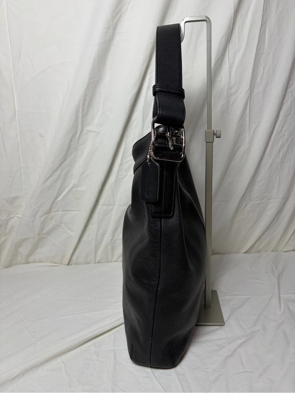 Coach 9177 Black Leather Hobo Shoulder Bag | Classic Vintage Coach